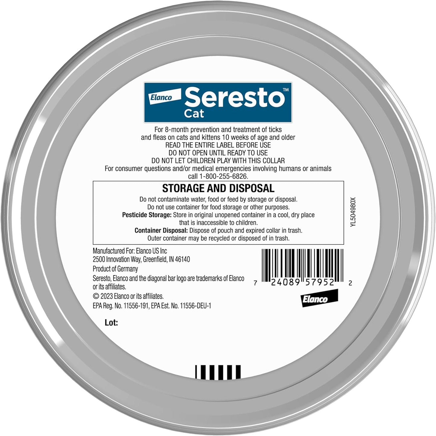 Seresto Collar de prevención y tratamiento de pulgas y garrapatas r...