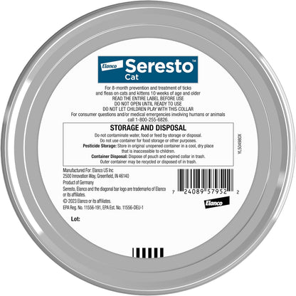 Seresto Collar de prevención y tratamiento de pulgas y garrapatas r...