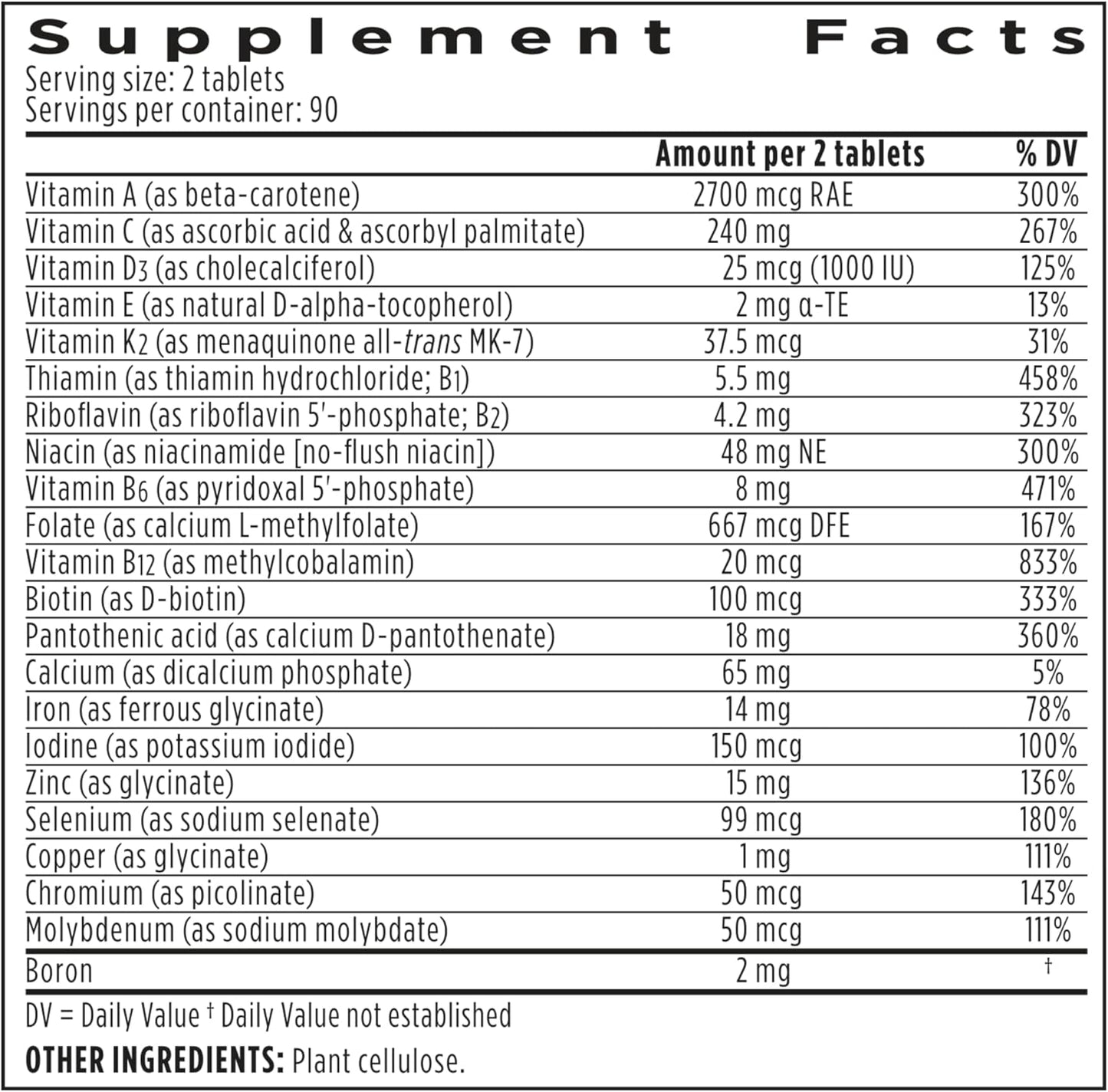 Igennus Multivitamínico metilado de alta potencia para mujeres, ing...