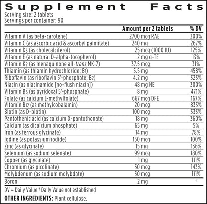 Igennus Multivitamínico metilado de alta potencia para mujeres, ing...