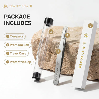 Beauty Power Pinzas Inclinadas Profesionales de Ultra-Precisión par...