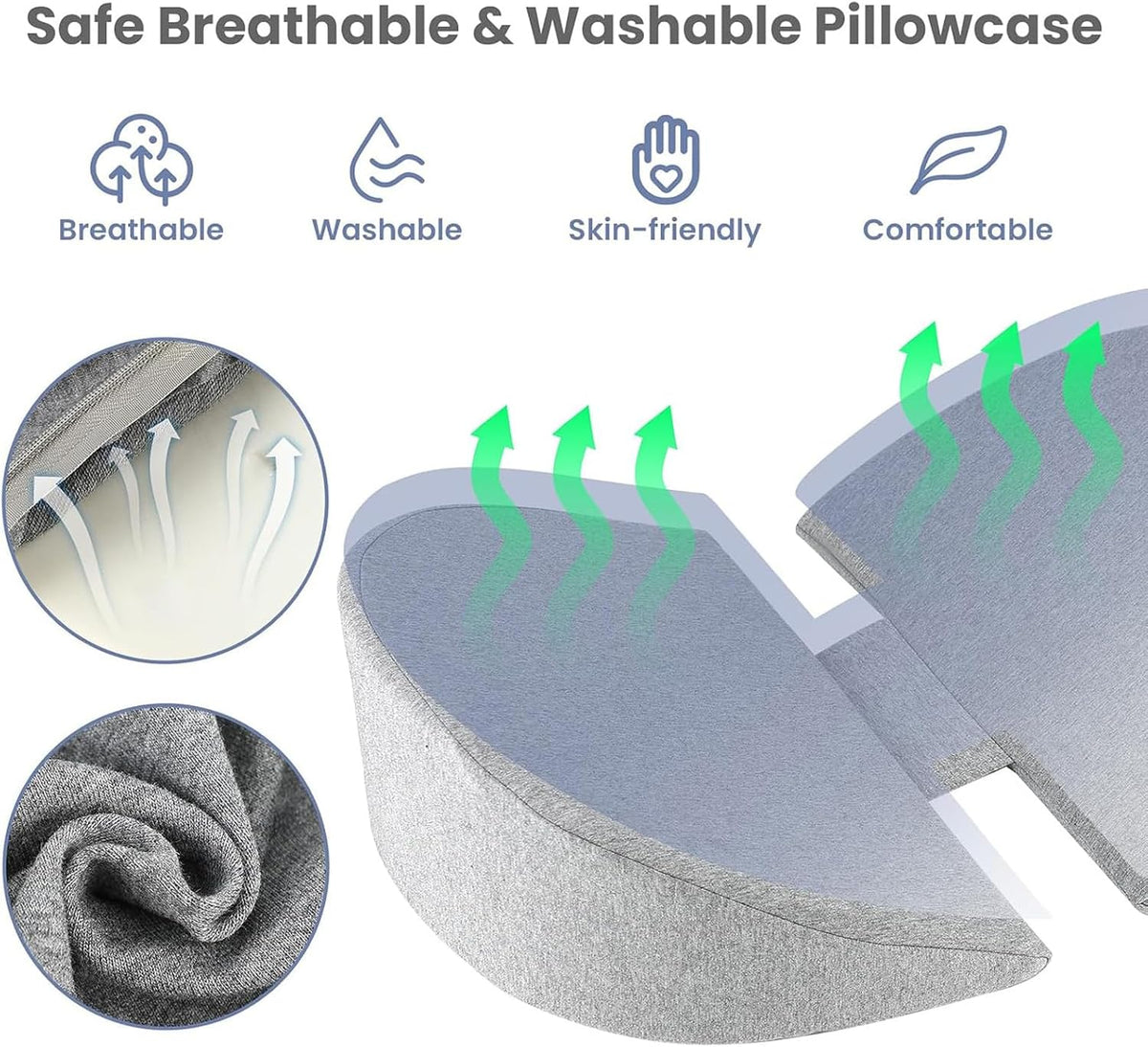Almohada de cuña de embarazo para dormir, almohada de maternidad de...