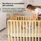 Paquete de 2 fundas protectoras de colchón impermeables para cuna,...