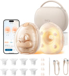 eufy - Extractor de leche portátil con calefacción para masaje S2 P...
