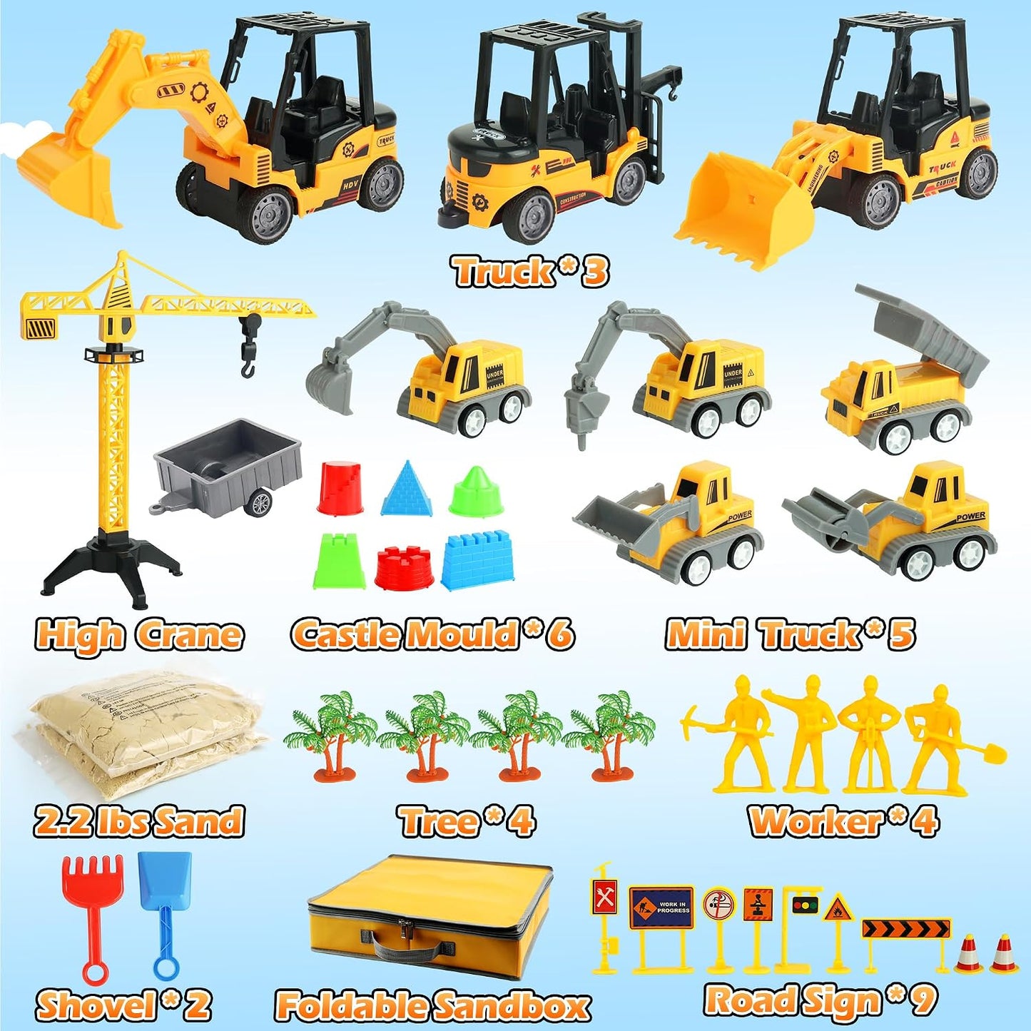 Kit de construcción de arena - Kit de arte de arena de juego de 37...