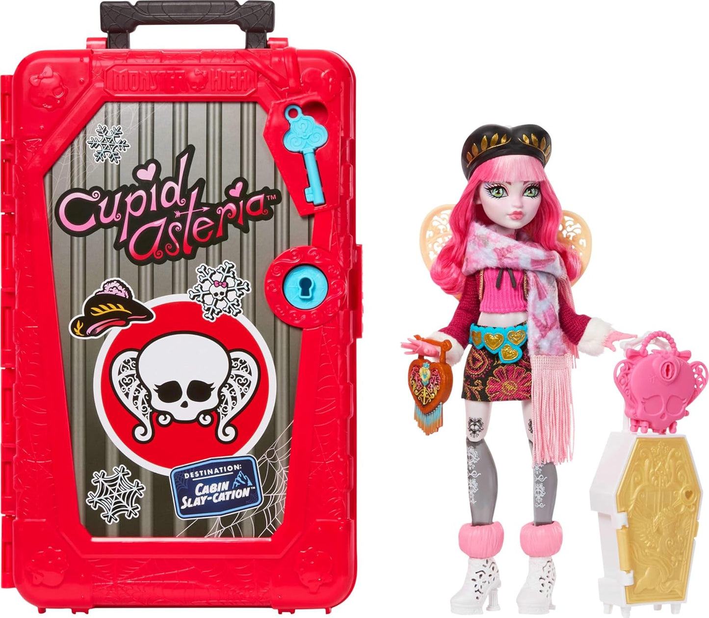 Monster High Skulltimate Secrets Cupido Asteria Juego de muñecas y...