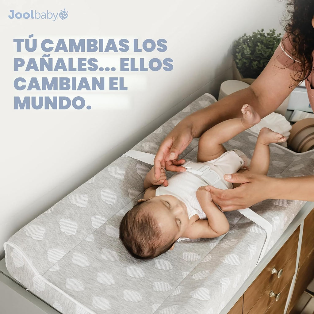 Jool Baby Serenity Almohadilla de Cambio Suave + Funda Lavable, Ant...