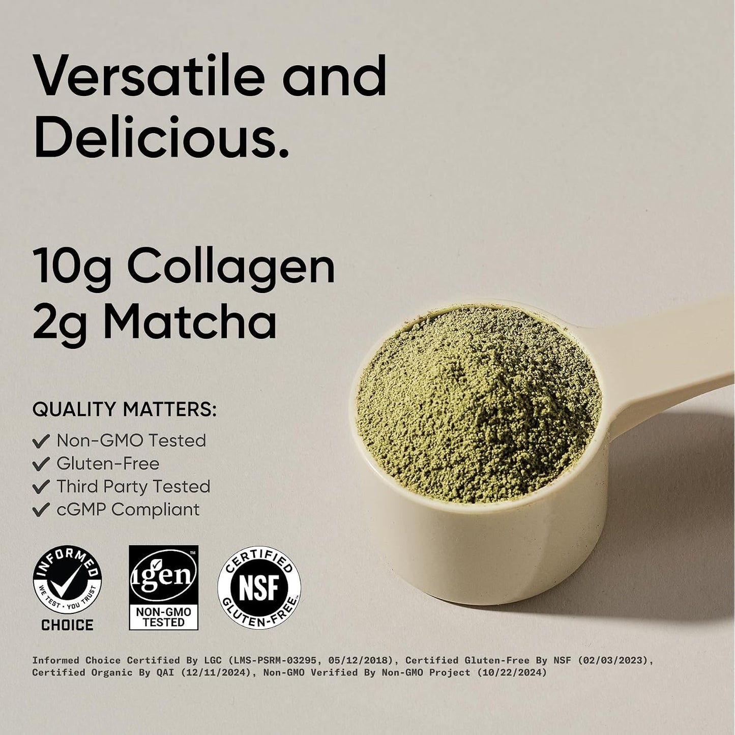Sports Research Péptidos de Colágeno Premium en Polvo y Té Verde Ma...