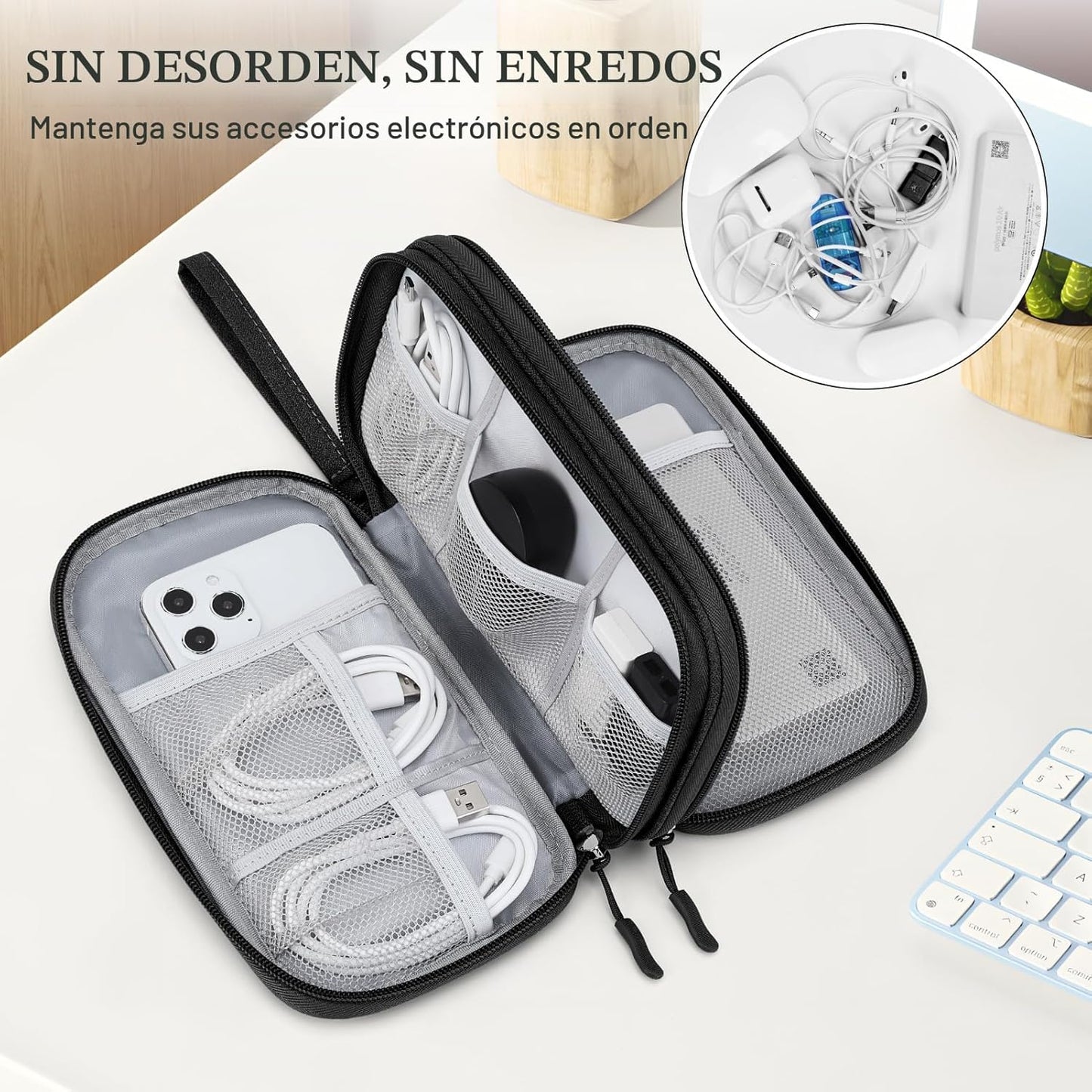 FYY Organizador para cosas electrónicas, para viajes, para cables,...