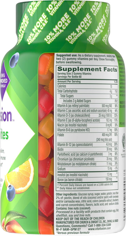 Vitafusion Gomitas de vitaminas para adultos, 120 unidades