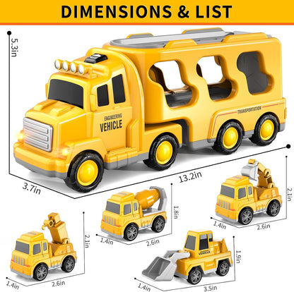 Bennol Juguetes de Camiones de Construcción para Niños Pequeños de...