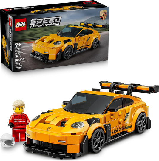LEGO Speed Champions Porsche 911 GT3 RS Super Auto Juguete - Kit de Modelo y Juguete de Juego de Rol para Niños y Niñas, Edades 9+ - Set de Construcción de Auto Deportivo para Niños y Fanáticos de