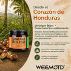 WEEMOTD Aceite de batana 100% crudo para cabello de Honduras, 2 onz...