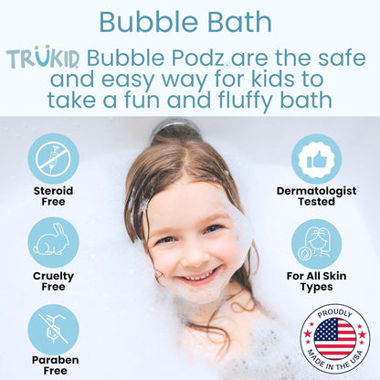 TruKid Bubble Podz - Baño de burbujas para niños, niños pequeños y...