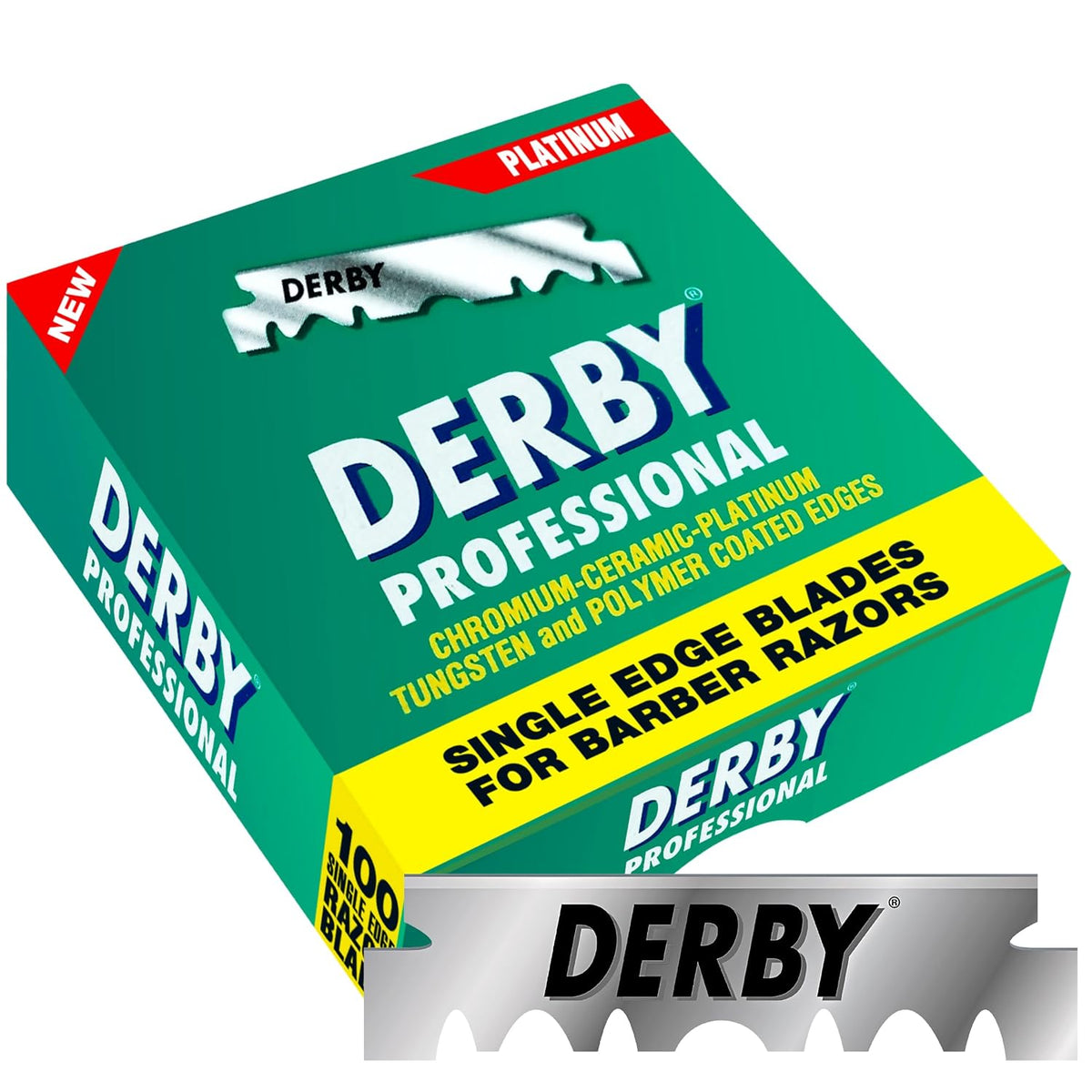 1000 cuchillas de afeitar "Derby Professional" de un solo f...