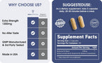 Meo Nutrition Suplemento de berberina de 1200 mg HCI - 60 cápsulas,...
