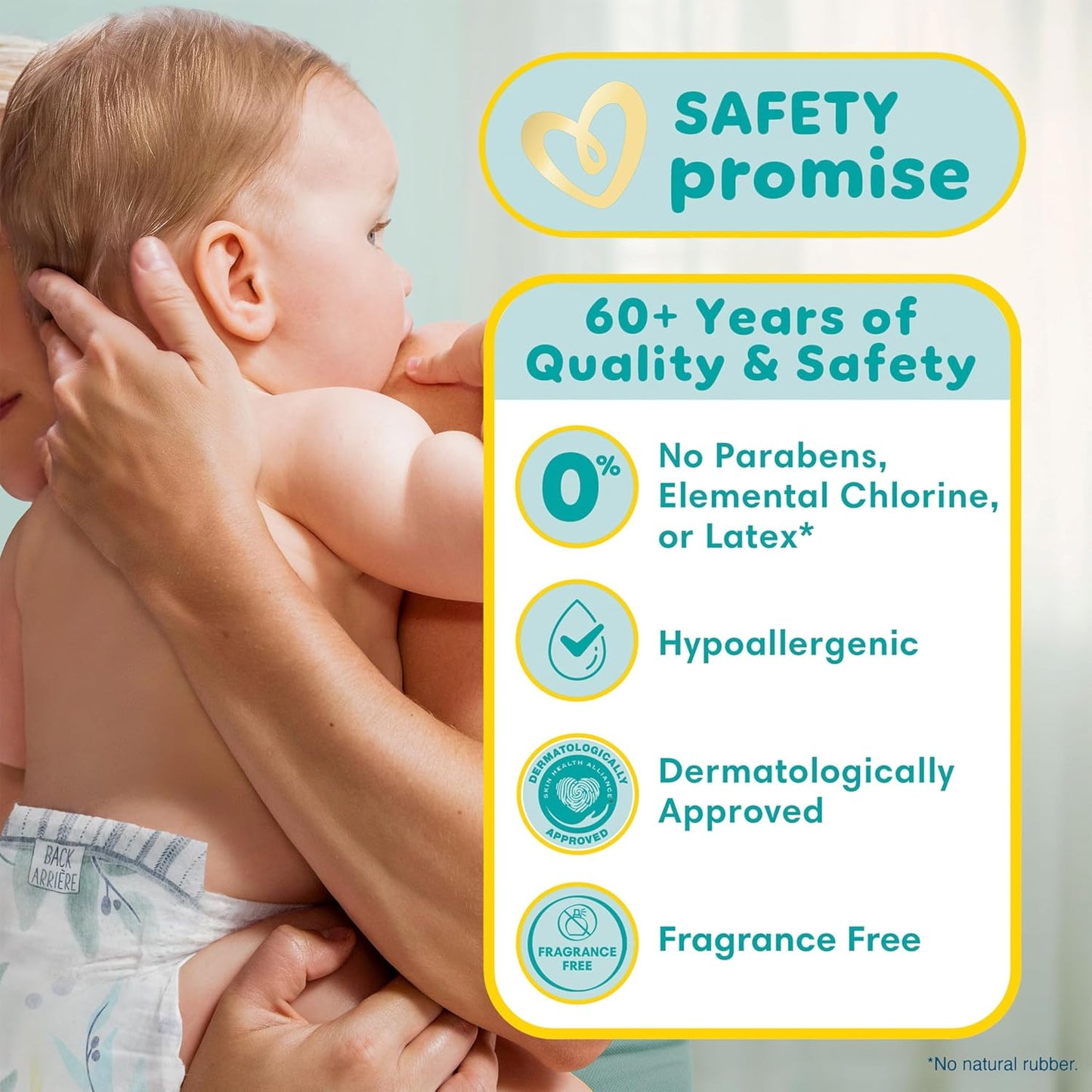Pampers Pure Protection - Pañales para bebé, talla 1 (8-14 libras),...