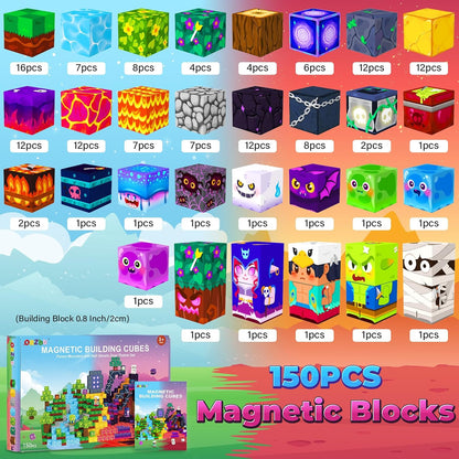 ORZbb 150 piezas de bloques magnéticos, bloques magnéticos de const...