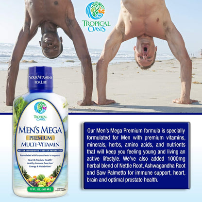 Multivitamínico líquido premium para hombres | Multivitamínico para...