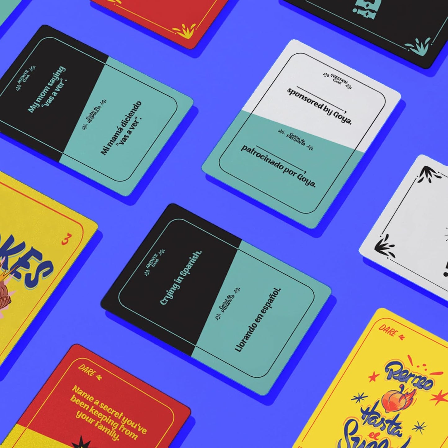 Dios Mio! Juego de fiesta latina - 275 cartas en inglés y español para latinos, mayores de 17 años y 2+ jugadores | 275 cartas en inglés para latinos, mayores de 17 años y 2+ jugadores