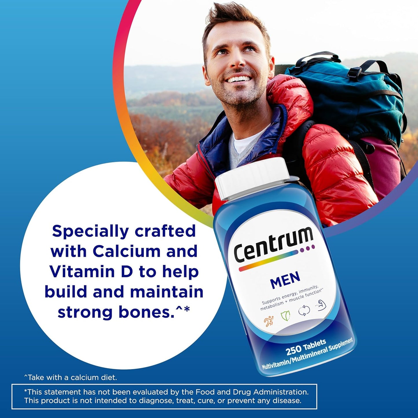 Centrum Multivitamínico para hombres, suplemento multivitamínico\/m...