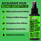 Beard GROW XXL y paquete de minoxidil para barba para hombres, acei...