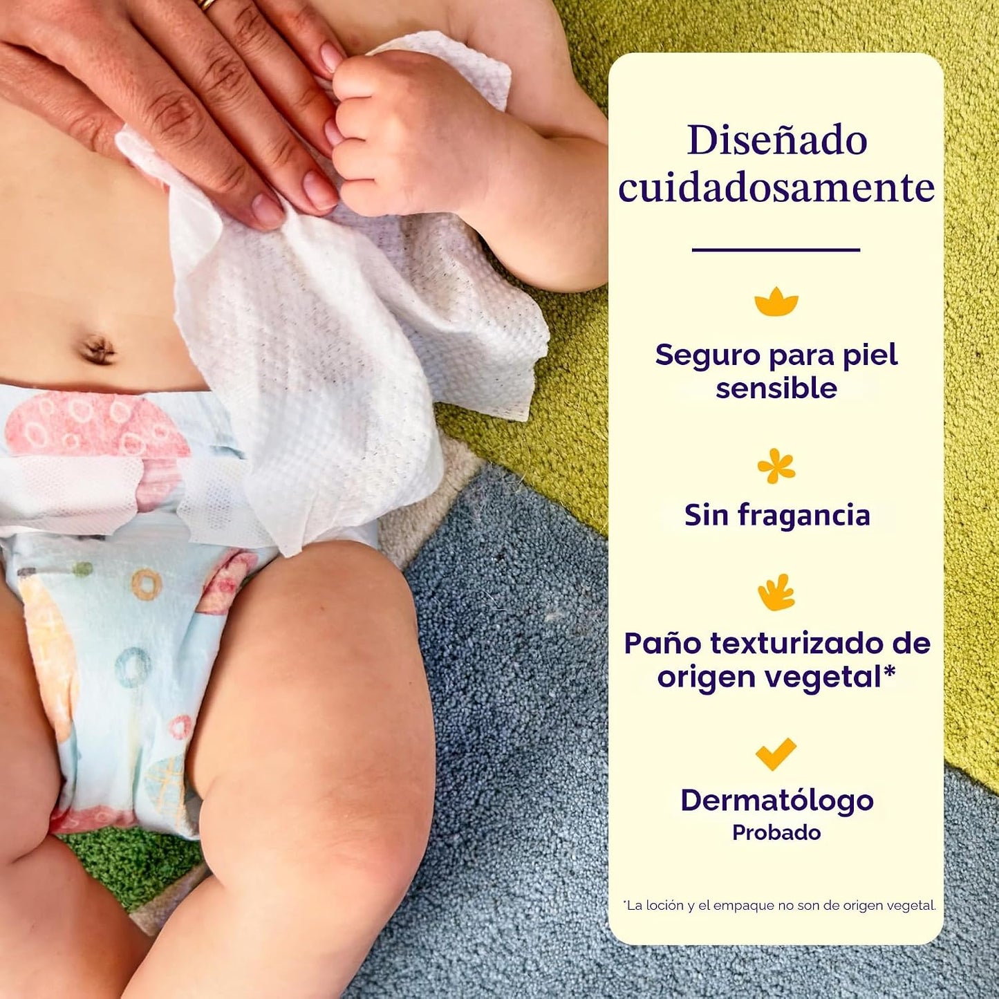 Hello Bello Toallitas premium, diseñadas para pieles sensibles con...