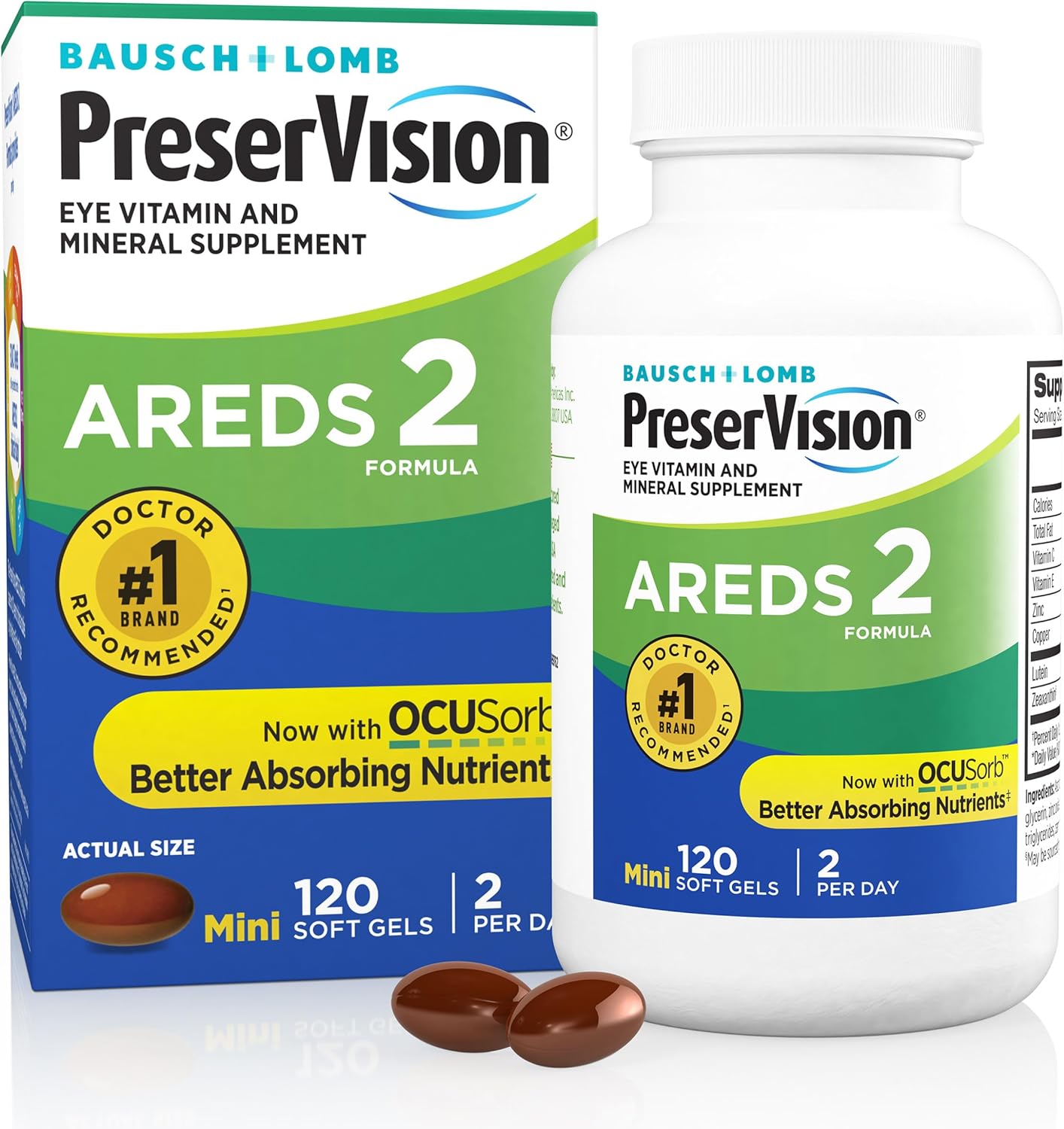 PreserVision AREDS 2 - Suplemento vitamínico y mineral para los ojo...