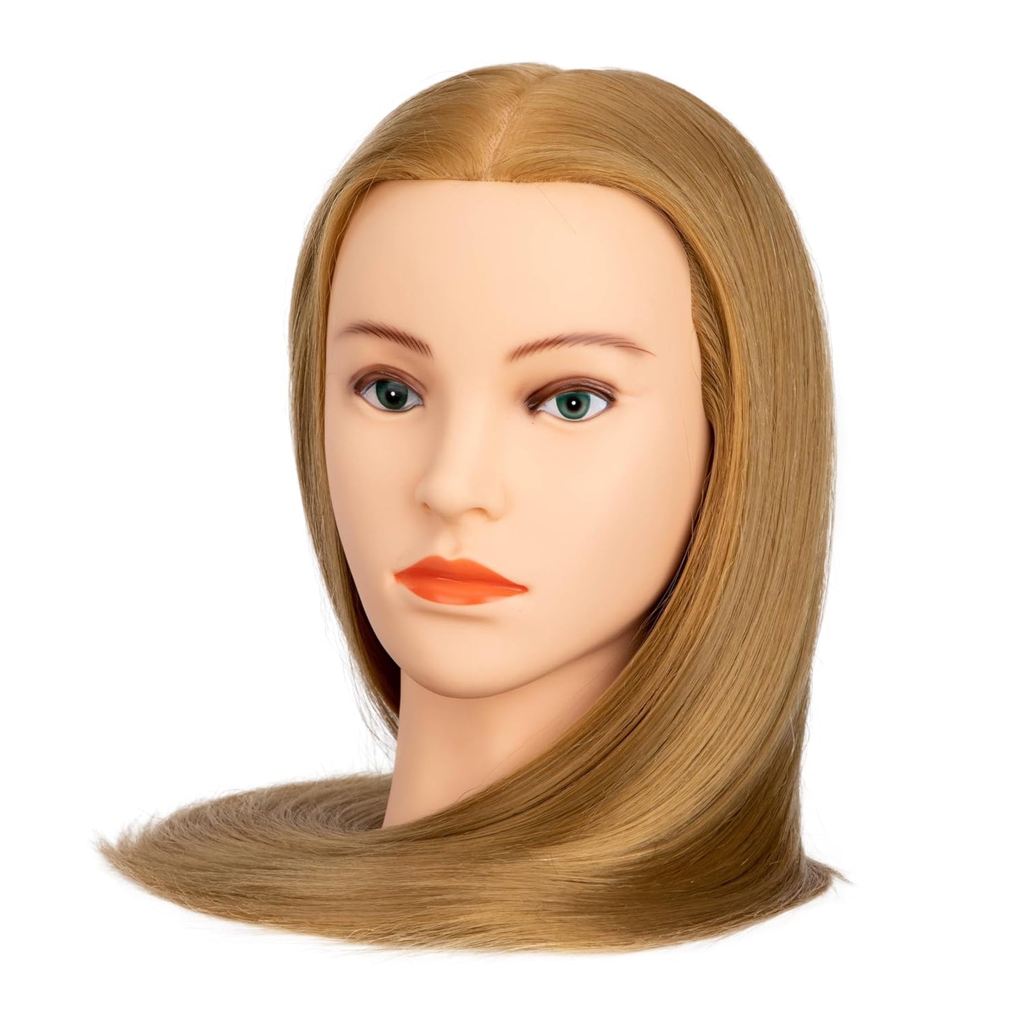 Cabeza de maniquí de cabello humano 80% cabello real, cabeza de man...
