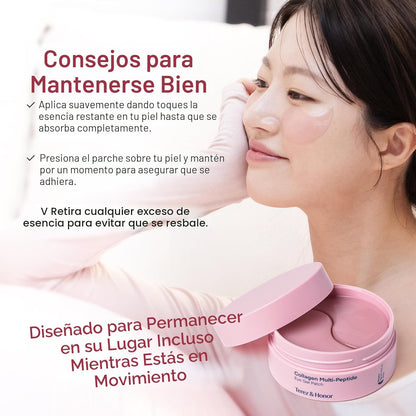 TEREZ &amp; HONOR Parches de colágeno peptídico para debajo de los...