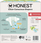 The Honest Company Pañales, hipoalergénicos, UR Ribbiting, talla 4,...