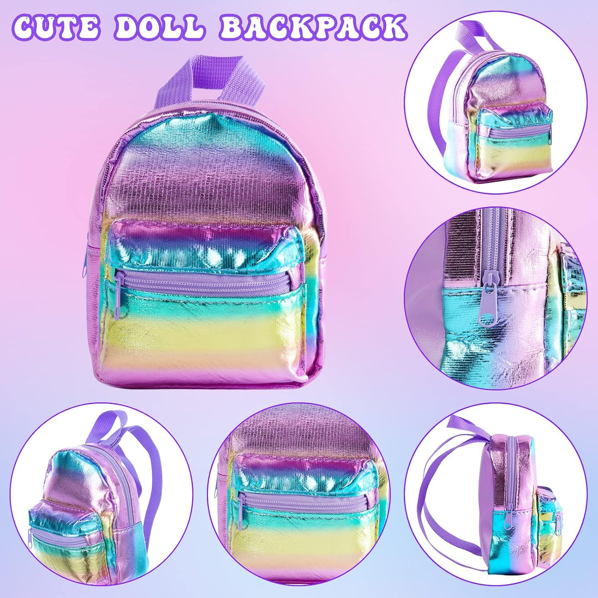 18INDC Conjunto de ropa y accesorios para muñeca de niña de 18 pulg...