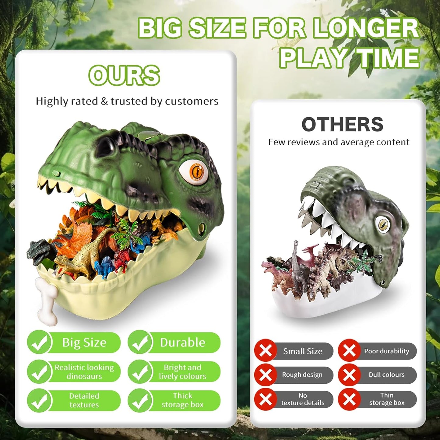RISUNTOY - Juguetes de dinosaurios para niños de 3 a 5 años, juego...