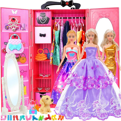 iBayda Muñeca de moda de 11.5 pulgadas con accesorios de ropa de ar...