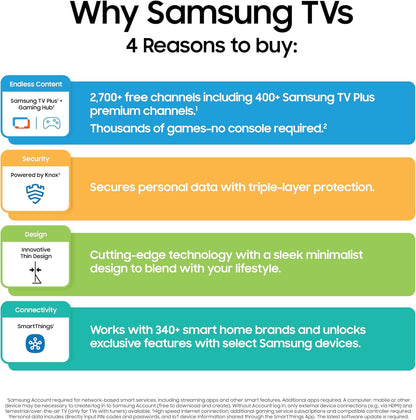 Samsung Smart TV Crystal UHD U8000F 4K de 85 pulgadas (modelo 2025)...