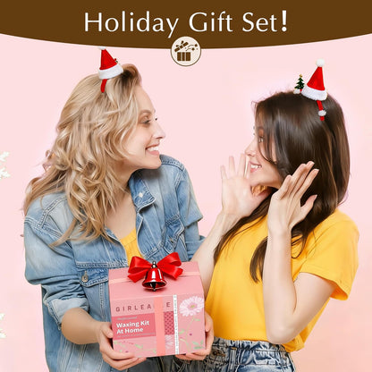 GIRLEARLE Kit de cera digital premium para mujeres con piel sensibl...