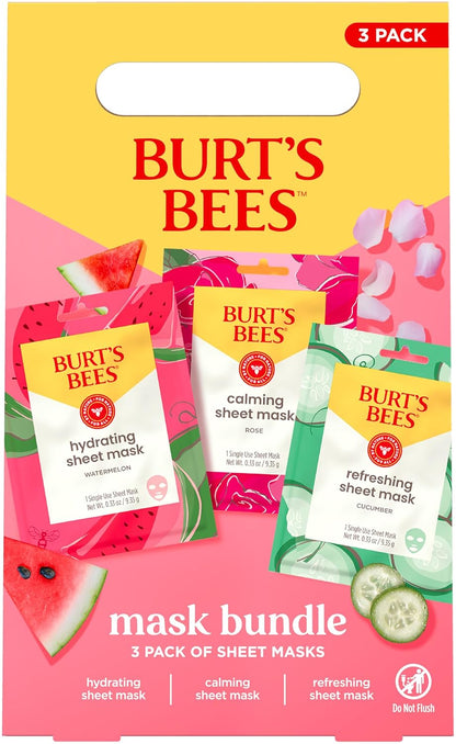 Burt's Bees Regalos para el día de la madre, juego de mascarill...