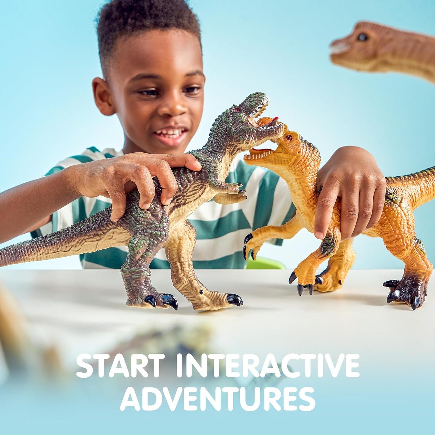 JOYIN Juguetes de dinosaurio grandes para niños pequeños 6