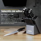 McCook® Juegos de cuchillos, juego de cuchillos de cocina alemán de...