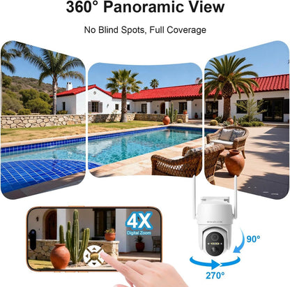 Cámaras HOSAFE.COM para seguridad del hogar al aire libre, cámara W...