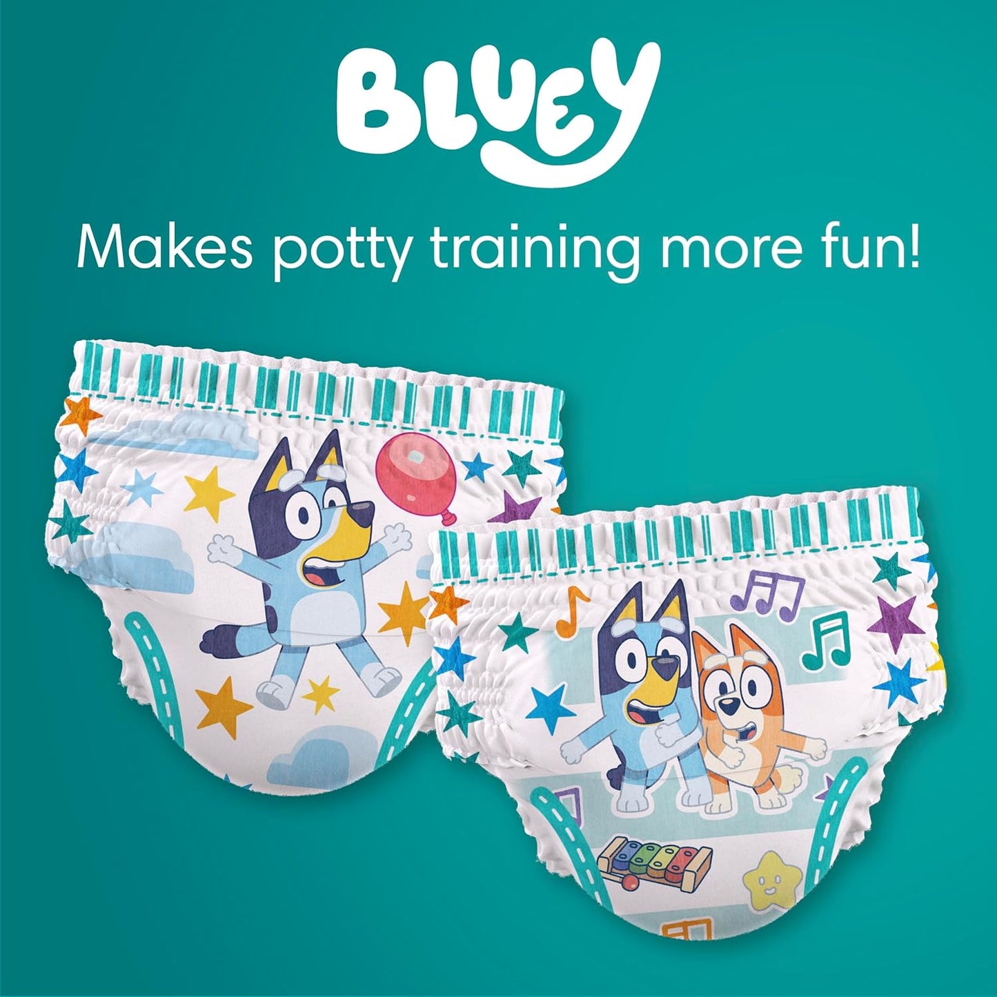 Pampers Easy Ups Bluey - Pantalones de entrenamiento para niños y n...