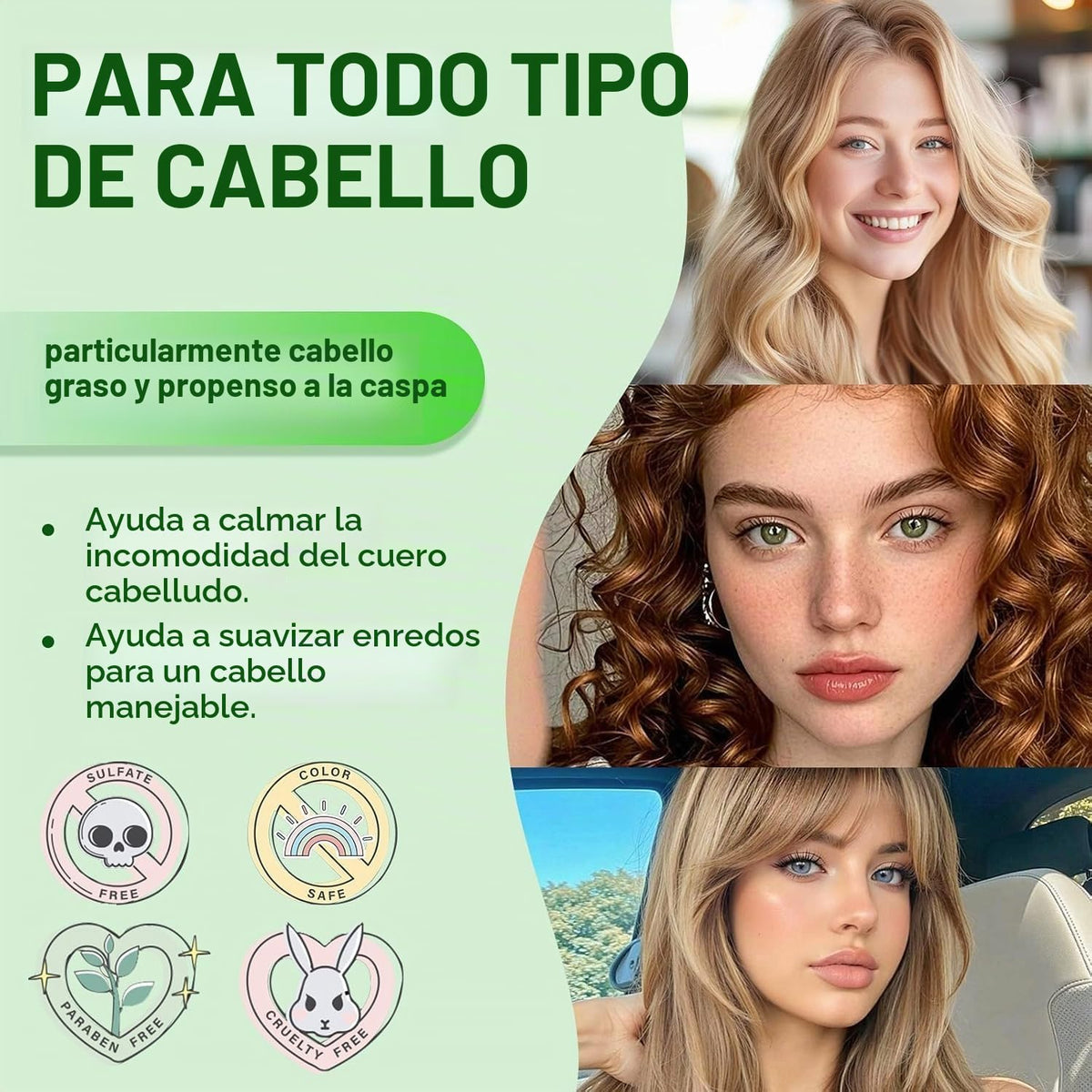 Luseta Tea Tree Mint Champú y acondicionador para limpieza del cabe...