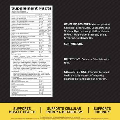 Optimum Nutrition Opti-Men - Multivitamínico diario para hombres, s...