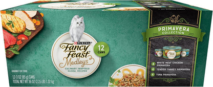 Purina Fancy Feast Paquete variado de alimentos húmedos para gatos,...
