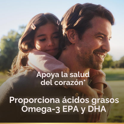 Aceite de pescado de Nature's Bounty, apoya la salud del corazó...
