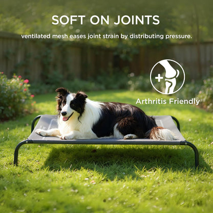 Bedsure - Cama elevada para perros, con patas antideslizantes, marc...