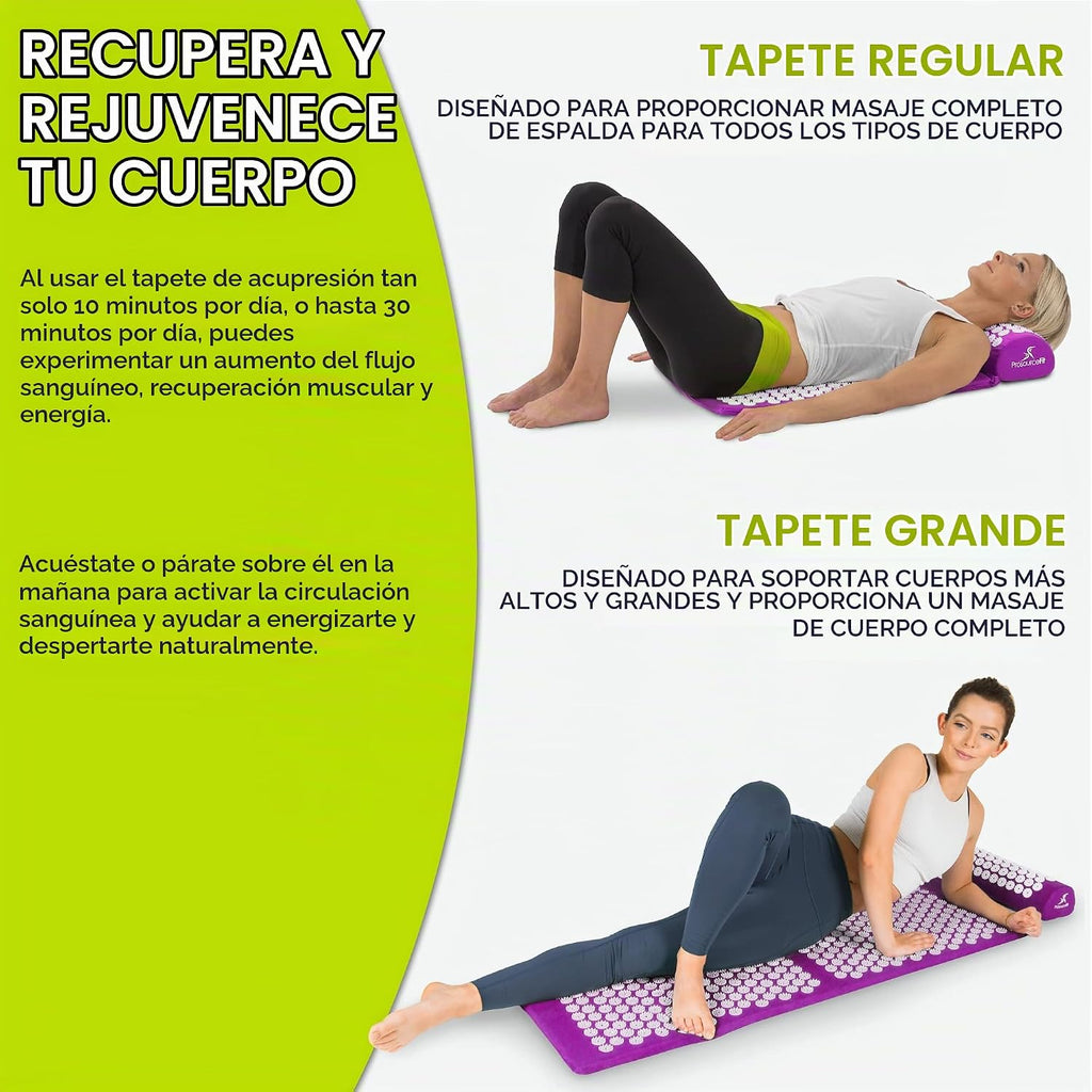 ProsourceFit Set de estera y almohada de acupresión para el alivio...