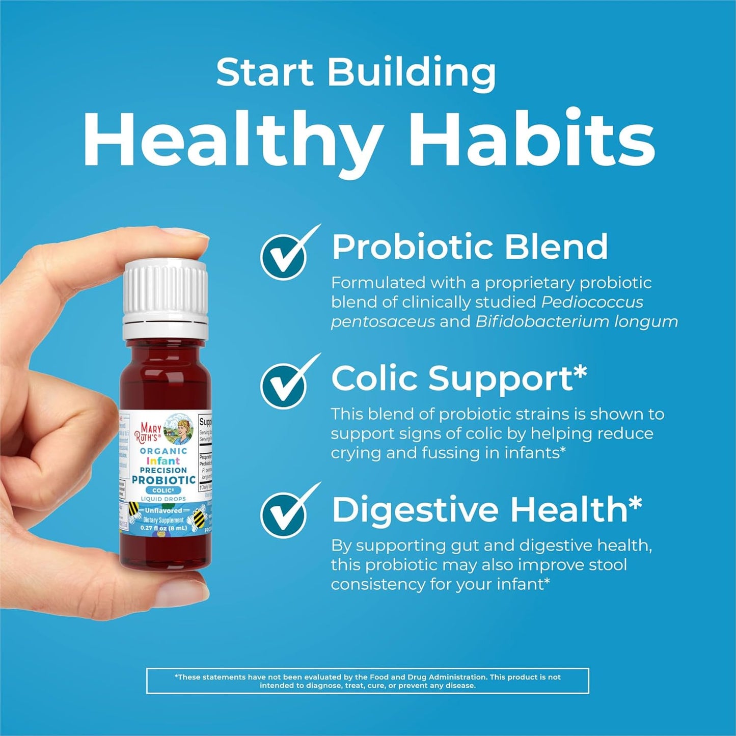 MaryRuth Organics Gotas probióticas para bebés | Probióticos líquid...