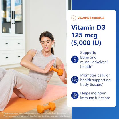 Pure Encapsulations Vitamina D3 125 mcg (5,000 UI) - Suplemento par...