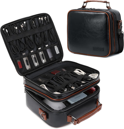 KYALOU Organizador de Viaje Electrónico, Estuche Grande para Cables...